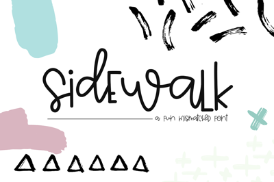 Sidewalk - A Fun Mismatched Font Free Download