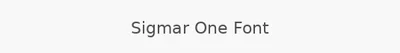 Sigmar One Font
