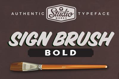 Sign Brush Bold | Display Type Free Download