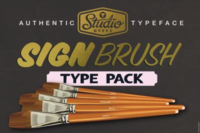 Sign Brush Type Pack | Display Type Free Download