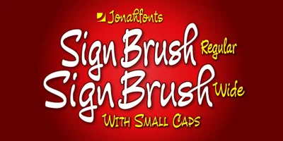 Sign Brush Font
