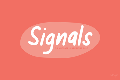 Signals - The Best Handwriting Font Free Download