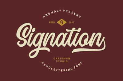 Signation - Handlettering Font Free Download