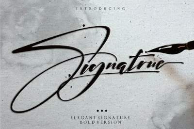 Signatrue Elegant Signature Taste Font