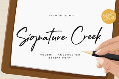 Signature Creek - Handbrushed Font Free Download