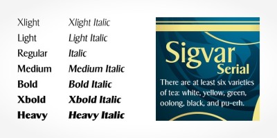 Sigvar Serial Font