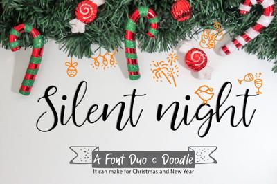 Silent night | Font Duo Free Download