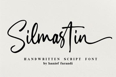 Silmastin. Handwritten script font Free Download