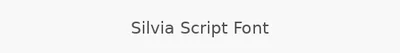 Silvia Script Font