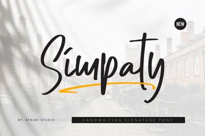 Simpaty Handwritting Signature Font Free Download