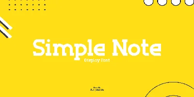 Simple Note Font