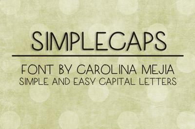 SIMPLECAPS FONT Free Download