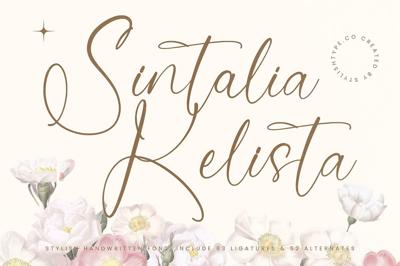 Sintalia Kelista Stylish Handwritten Free Download