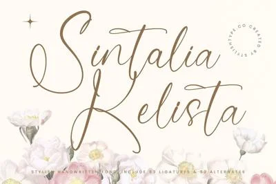 Sintalia Kelista Stylish Handwritten Font