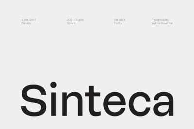 Sinteca Sans Serif Font