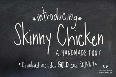 Skinny Chicken Handmade Fonts Free Download