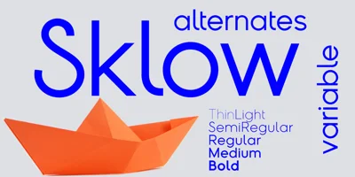 Sklow Font