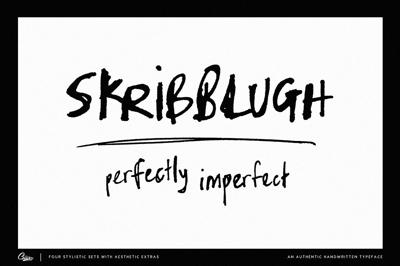 SKRIBBLUGH Font Family Free Download