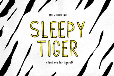 Sleepy Tiger - Font Duo Free Download