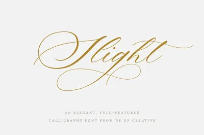 Slight, A Calligraphy Font Free Download