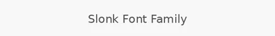 Slonk Font Family