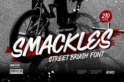 Smackles - Street Brush Font Free Download