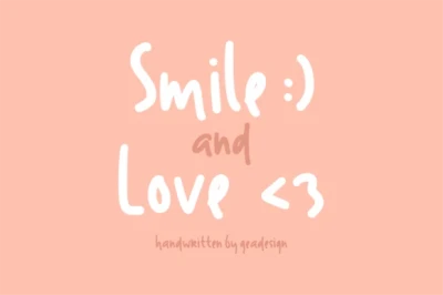 Smile And Love Font