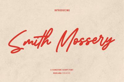 Smith Mossery Script Font Free Download