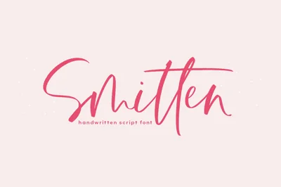 Smitten | Handwritten Script Font