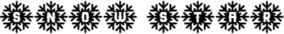 Snow Star Type Font