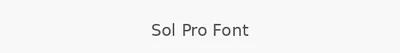 Sol Pro Font