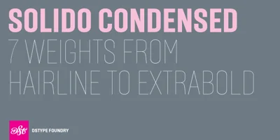 Solido Condensed Font