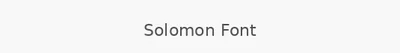 Solomon Font