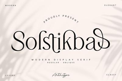 Solstikba - Modern Display Serif Free Download