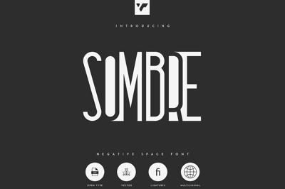 Sombre - Negative Space Font Free Download