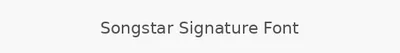 Songstar Signature Font