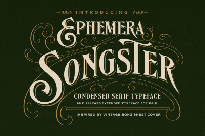 Songster Typeface + Extras