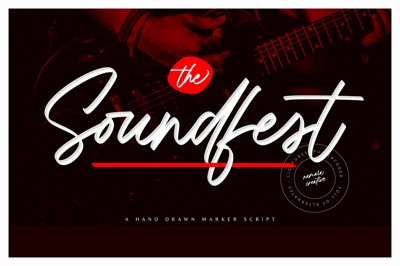 Soundfest - Hand Drawn Marker Script Free Download