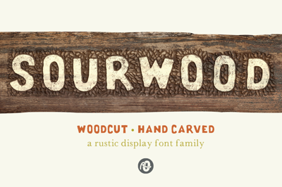 Sourwood: woodcut font family Free Download