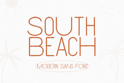 South Beach | Textured Sans Font Free Download