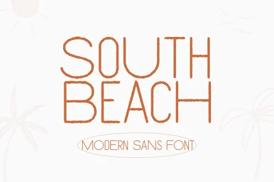 South Beach | Textured Sans Font