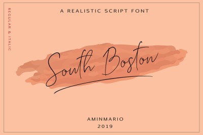 SOUTH BOSTON Font