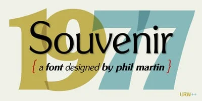 Souvenir Gothic Font