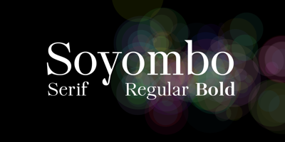 Soyombo Serif Free Download