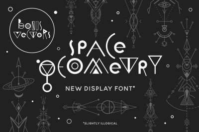 Space Geometry Font+ Bonuses