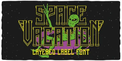 Space Vacation Font