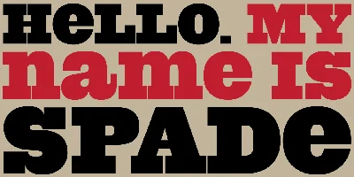 Spade Font
