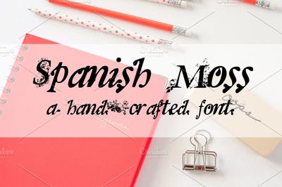 SPANISH MOSS Hand Crafted Font Free Download