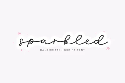 Sparkled | Handwritten Script Font