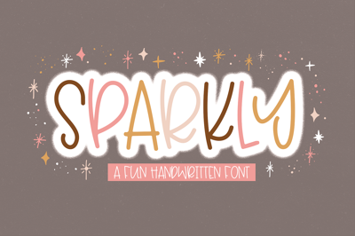 Sparkly | Fun Handwritten Font Free Download